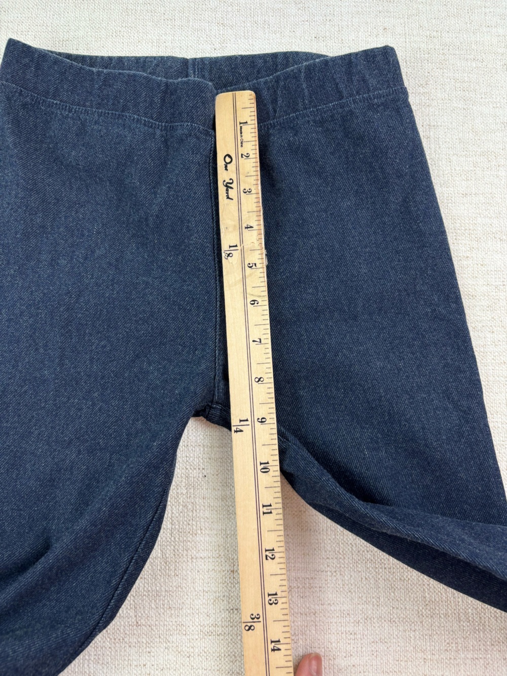 Crewcuts NWT girl's size 12 everyday leggings in dark denim - Picture 6 of 7